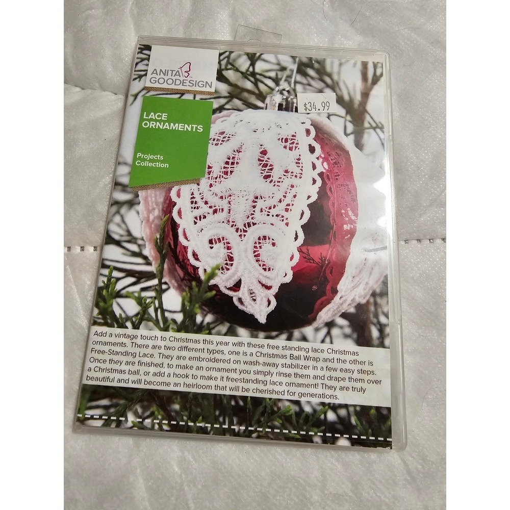 Anita Goodesign Lace Ornaments‎ Embroidery Designs Project Collection CD